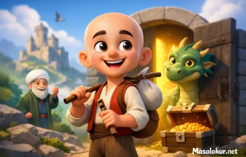 Keloğlan masalı macera sahnesi.