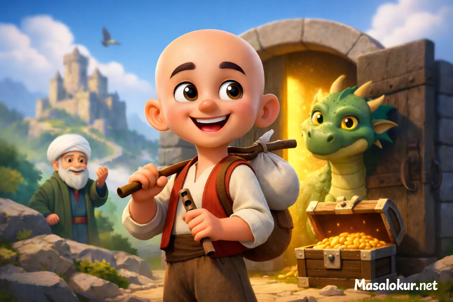 Keloğlan masalı macera sahnesi.