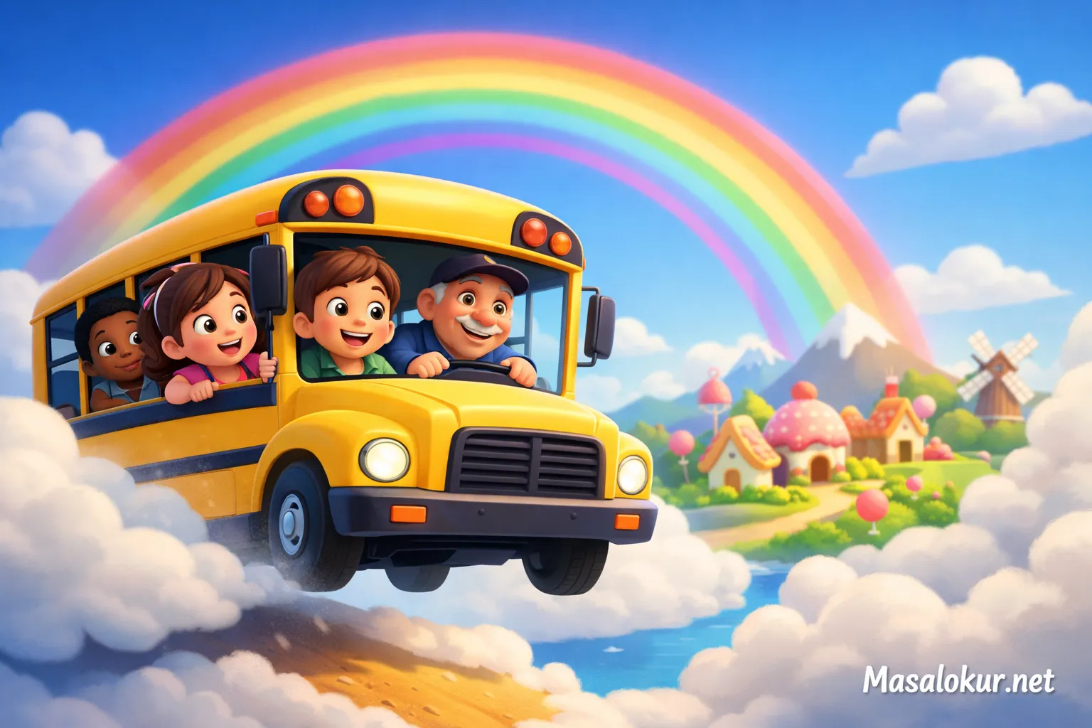 Sihirli okul servisi ve çocukların macerası.