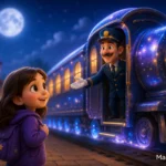 Ay Işığı Treni’ni izleyen küçük kız.