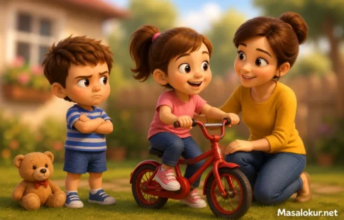 Deniz, Elif ve anneleri