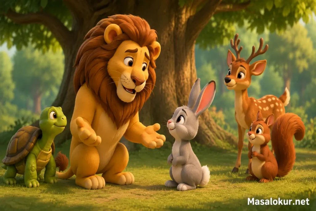 Aslan ve orman dostları