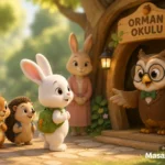 Küçük tavşanın ilk okul günü