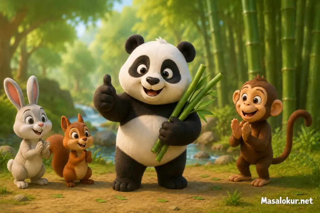Panda ve hayvan dostları